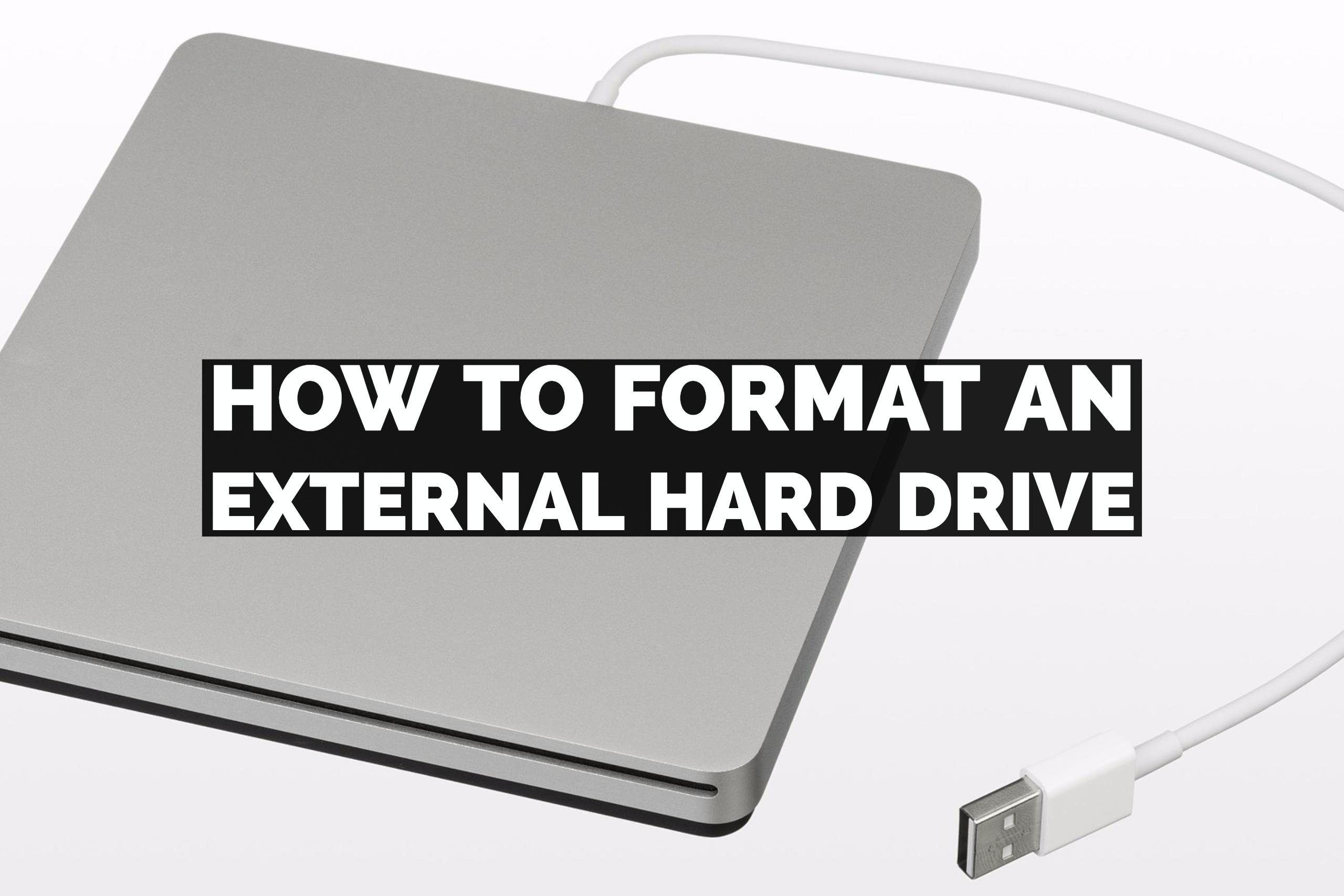 format an exteernal drive for photos that can be read by either windows and mac os10