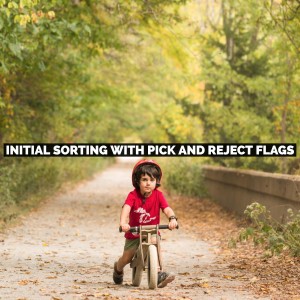 Initial Sorting with Pick and Reject Flags in Adobe Photoshop Lightroom