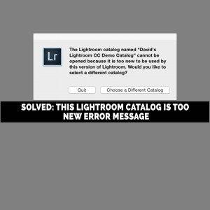 The lightroom catalog named lightroom catalog cannot be opened because что делать