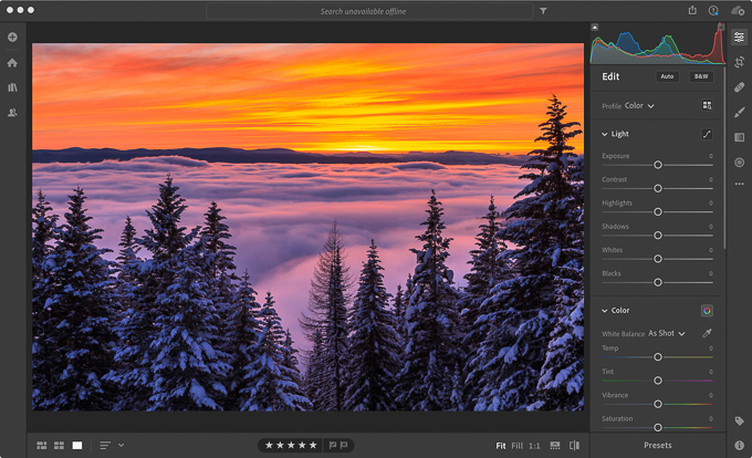 Adobe Lightroom Develop Module