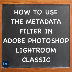 Unlocking Efficiency: Your Guide to Lightroom Classic's Metadata Filter