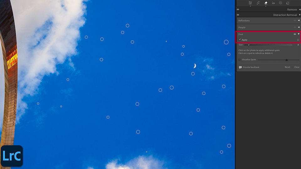 AI Dust Spot Removal In Adobe Lightroom Classic