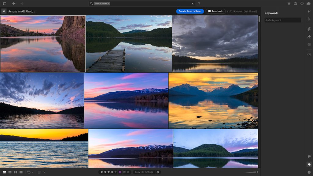 AI Semantic Search in Adobe Lightroom